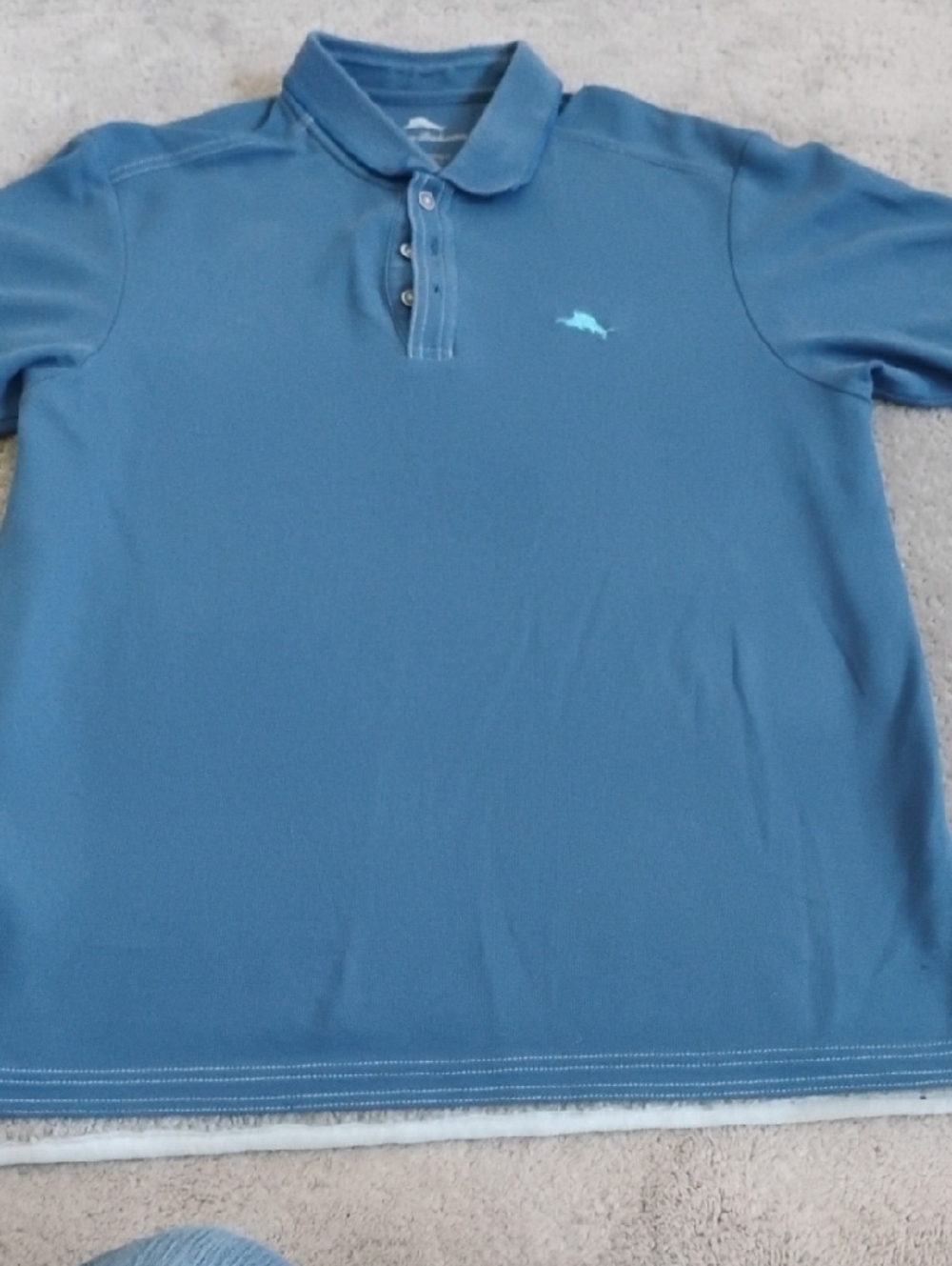 Tommy Bahama SUPIMA BLUE POLO.  MEN'S M